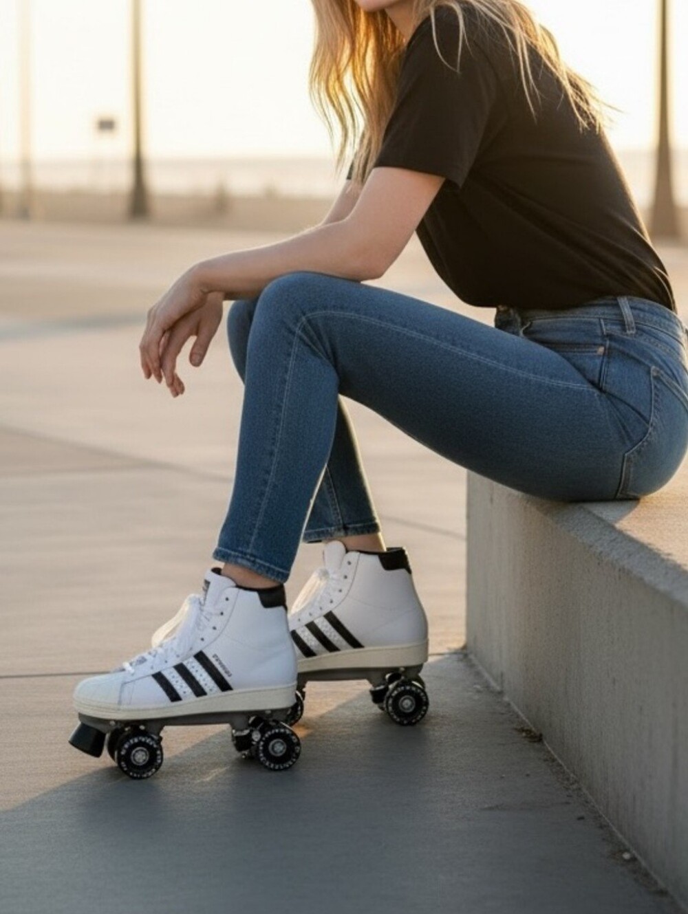 Women's Adidas Superstar 82 Skate 'White Black'